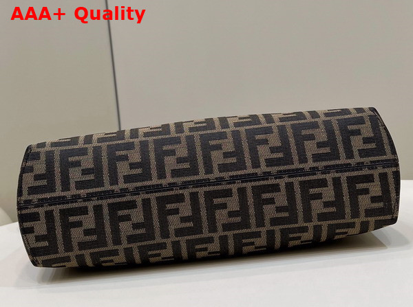 Fendi First Medium FF Jacquard Fabric Bag Replica