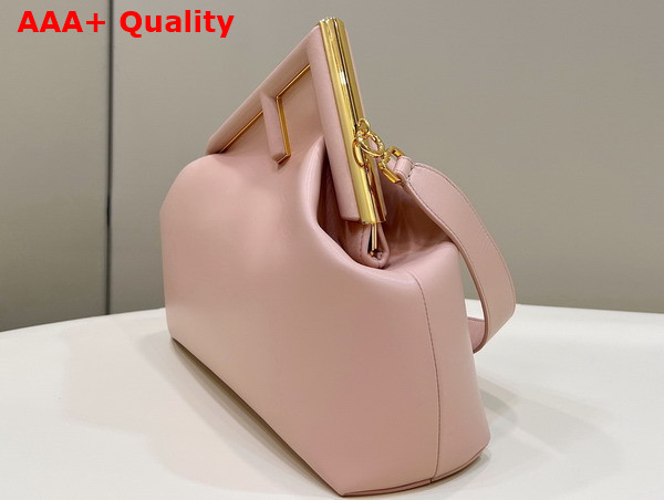 Fendi First Medium Pale Pink Leather Bag Replica