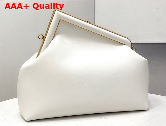 Fendi First Medium White Leather Bag Replica