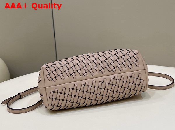 Fendi First Small Beige Braided Leather Bag Replica