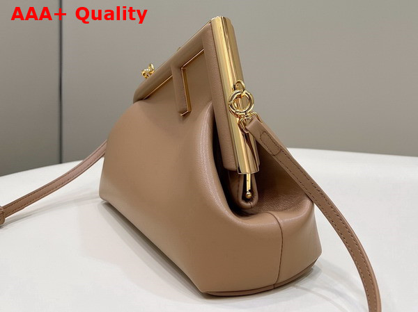 Fendi First Small Beige Leather Bag Replica