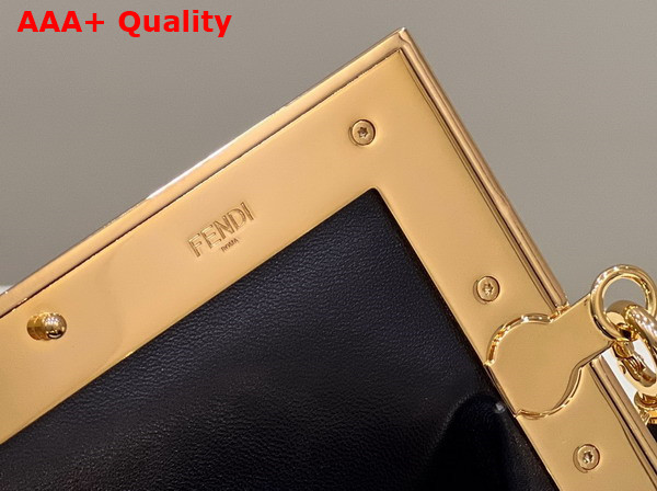 Fendi First Small FF Jacquard Fabric Bag Replica