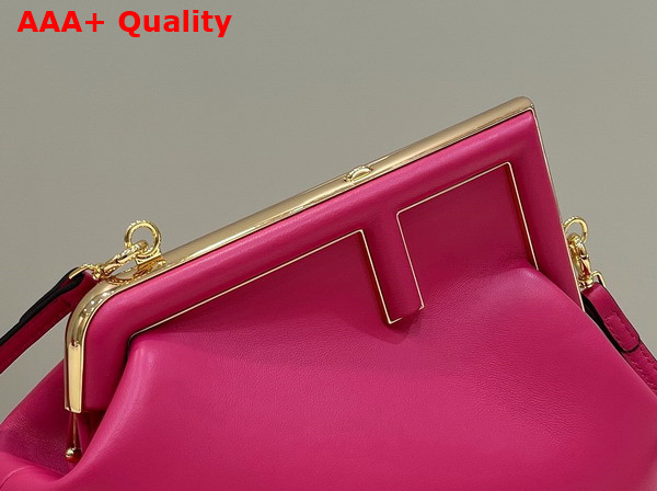 Fendi First Small Fuchsia Leather Bag Replica