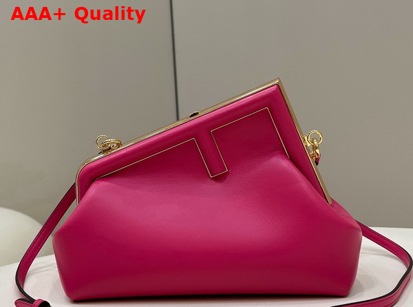 Fendi First Small Fuchsia Leather Bag Replica