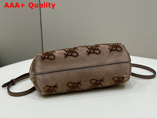 Fendi First Small Khaki Suede Bag Replica