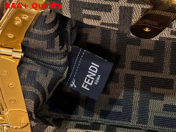 Fendi First Small Khaki Suede Bag Replica