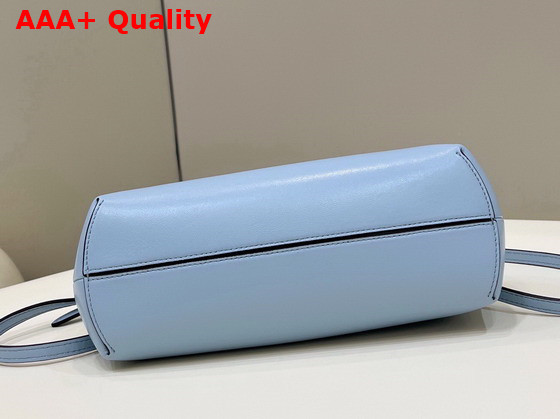 Fendi First Small Light Blue Leather Bag Replica