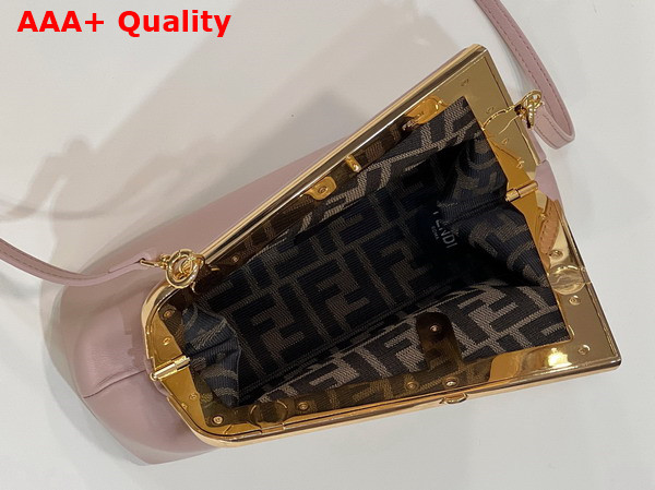 Fendi First Small Pale Pink Leather Bag Replica