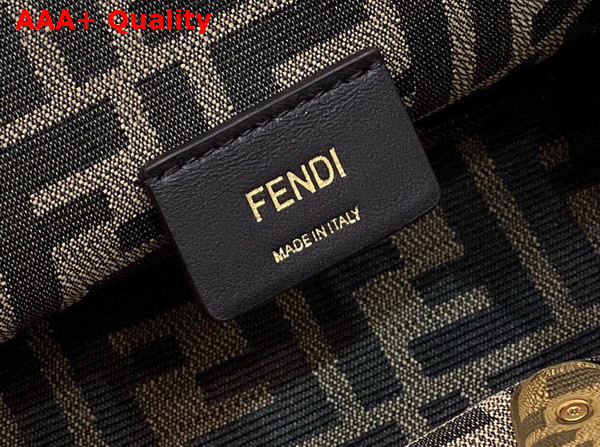 Fendi First Small Pink Braided Leather Bag Replica