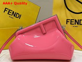 Fendi First Small Pink Patent Leather Bag Replica