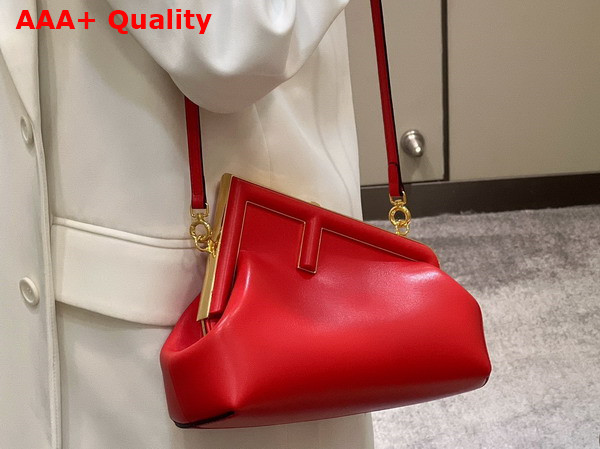 Fendi First Small Red Leather Bag Replica