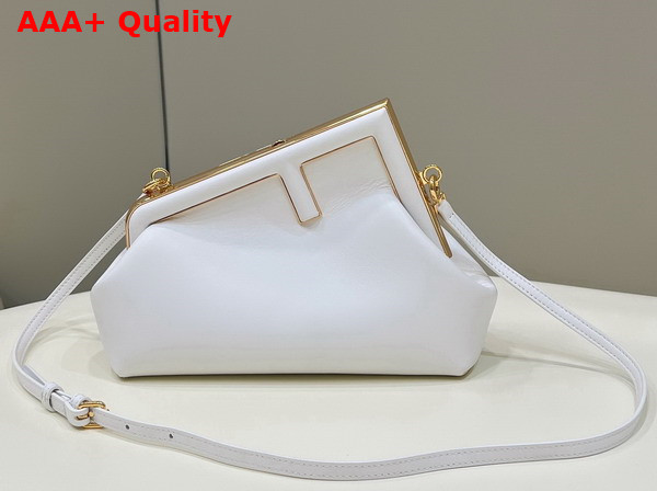 Fendi First Small White Leather Bag Replica