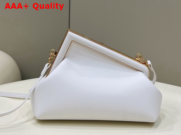 Fendi First Small White Leather Bag Replica