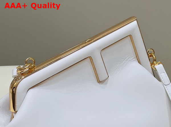 Fendi First Small White Leather Bag Replica