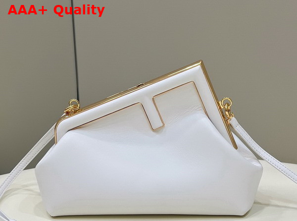 Fendi First Small White Leather Bag Replica