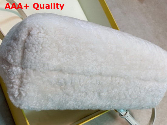 Fendi First Small White Sheepskin Bag Replica