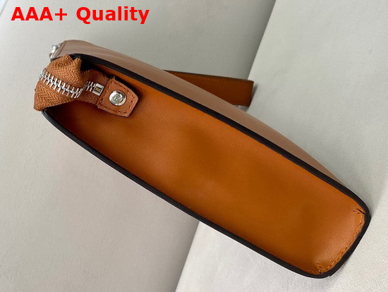 Fendi Flat Pouch Brown Leather Pouch Replica