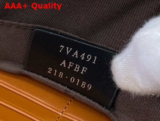 Fendi Flat Pouch Brown Leather Pouch Replica