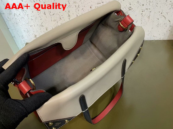 Fendi Flip Large Tote Bag in Red Calf Leather Replica