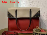 Fendi Flip Regular Tote Bag in Red Calf Leather Replica
