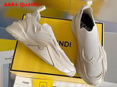 Fendi Flow Beige Mesh Running Sneakers Replica