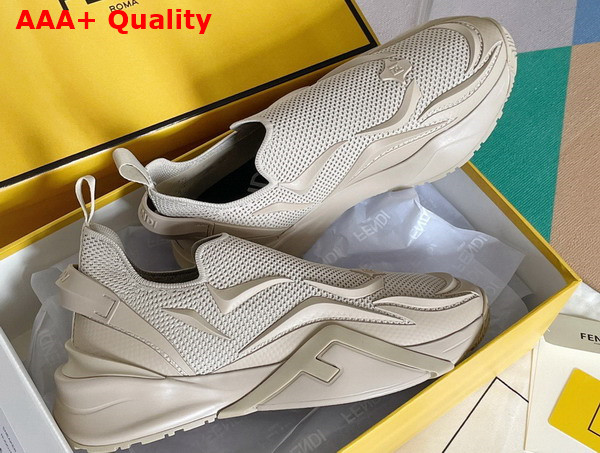 Fendi Flow Beige Mesh Running Sneakers Replica