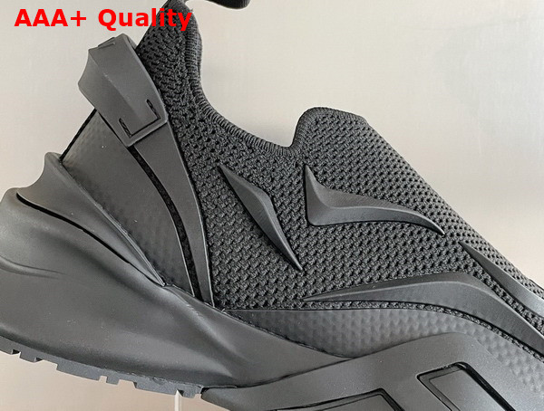 Fendi Flow Black Mesh Running Sneakers Replica