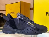 Fendi Flow Black Nylon Low Tops Replica
