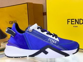 Fendi Flow Blue Nylon Low Tops Replica