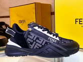 Fendi Flow Grey Suede and Fabric Low Tops Replica