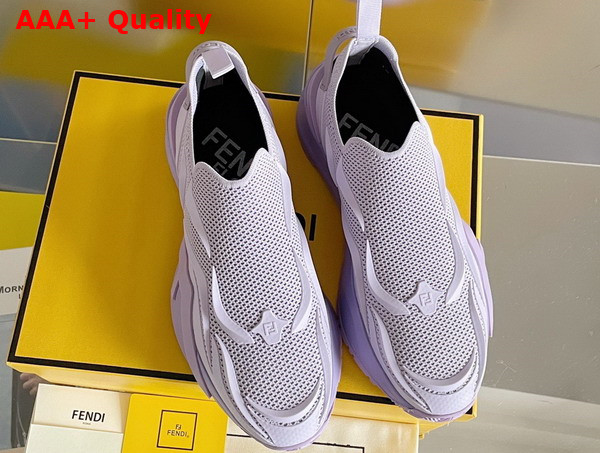 Fendi Flow Lilac Mesh Running Sneakers Replica