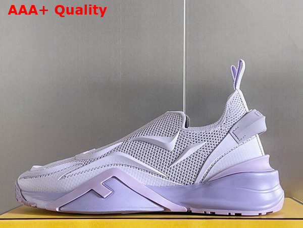 Fendi Flow Lilac Mesh Running Sneakers Replica