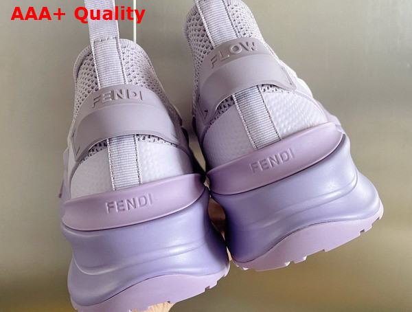 Fendi Flow Lilac Mesh Running Sneakers Replica