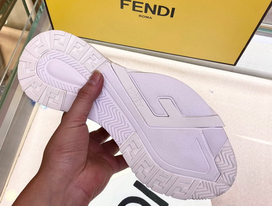 Fendi Flow White Caiman Low Tops Replica