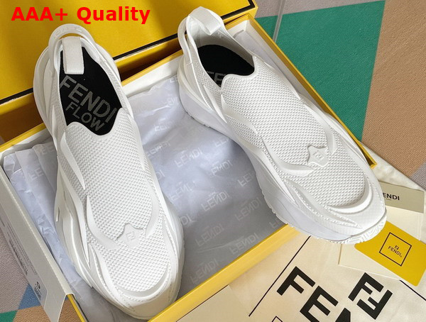 Fendi Flow White Mesh Running Sneakers Replica