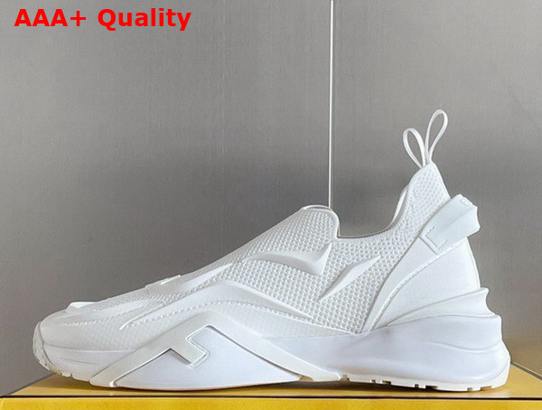 Fendi Flow White Mesh Running Sneakers Replica