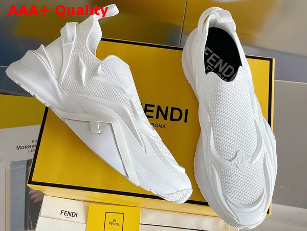 Fendi Flow White Mesh Running Sneakers Replica