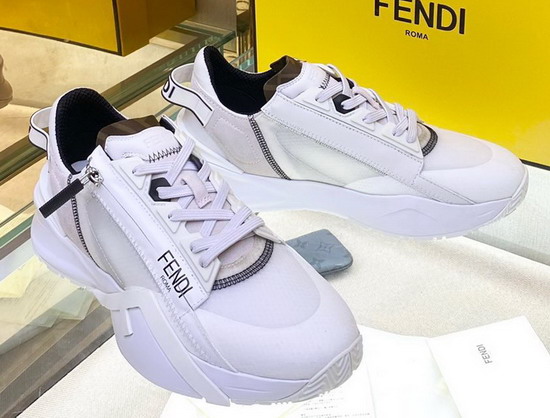Fendi Flow White Nylon Low Tops Replica