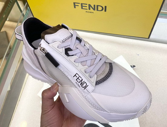 Fendi Flow White Nylon Low Tops Replica