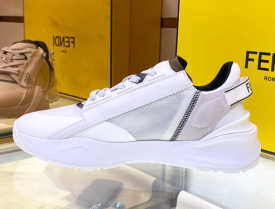 Fendi Flow White Nylon Low Tops Replica