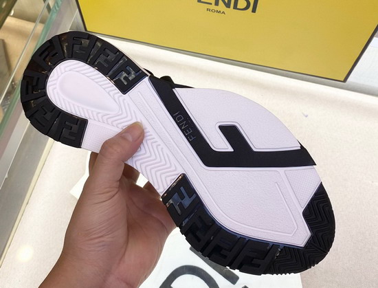 Fendi Flow Yellow Fabric Low Tops Replica