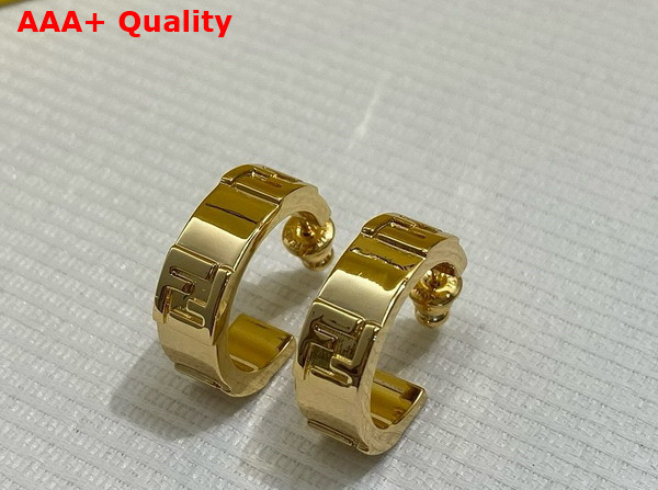 Fendi Forever Fendi Earrings Gold Colored Metal Earrings Replica