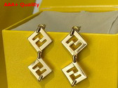 Fendi Forever Fendi Earrings in Gold Colored Metal Replica
