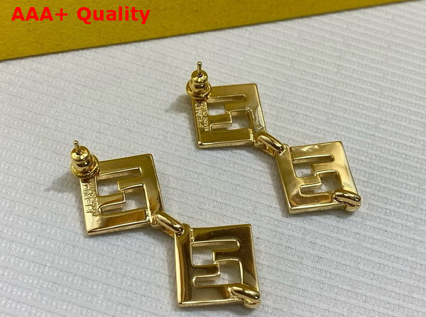 Fendi Forever Fendi Earrings in Gold Colored Metal Replica