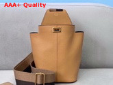 Fendi Guitar Bag in Beige Leather Replica