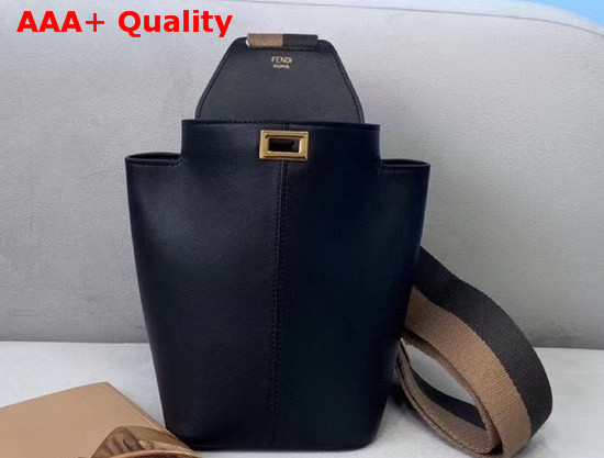Fendi Guitar Bag in Black Leather Replica