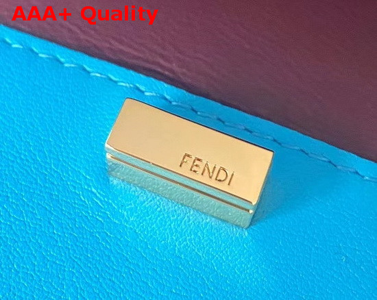 Fendi Guitar Bag in Light Blue Leather Replica