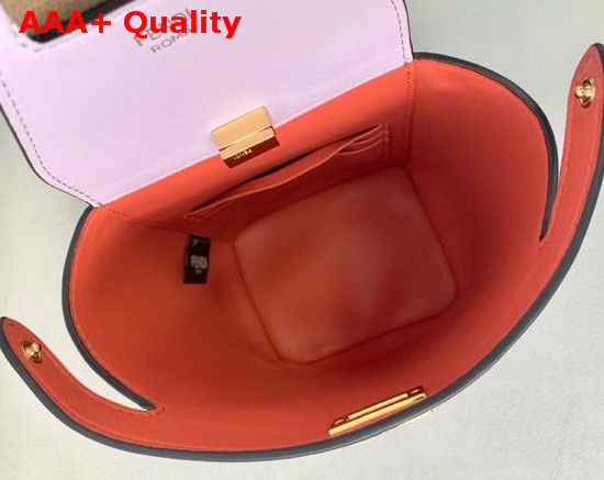 Fendi Guitar Bag in Lilac Leather Replica