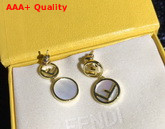 Fendi Is Fendi Earrings Gold Color Replica