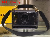 Fendi Kan I F Bag in Transparent TPU with FF Motif Printed in Black Replica